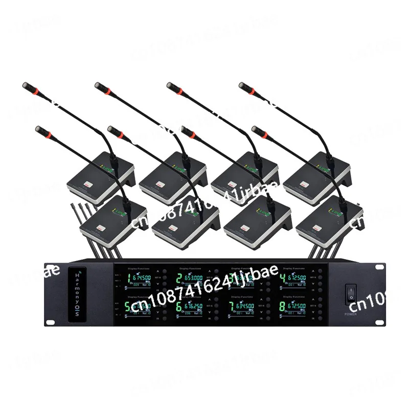 

One-to-eight gooseneck conference microphone live online class computer desktop voice broadcast microphone