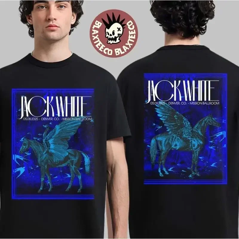 Jack White Denver Colorado At Mission Ballroom On May 8 9 2025 Pegasus T Shirt