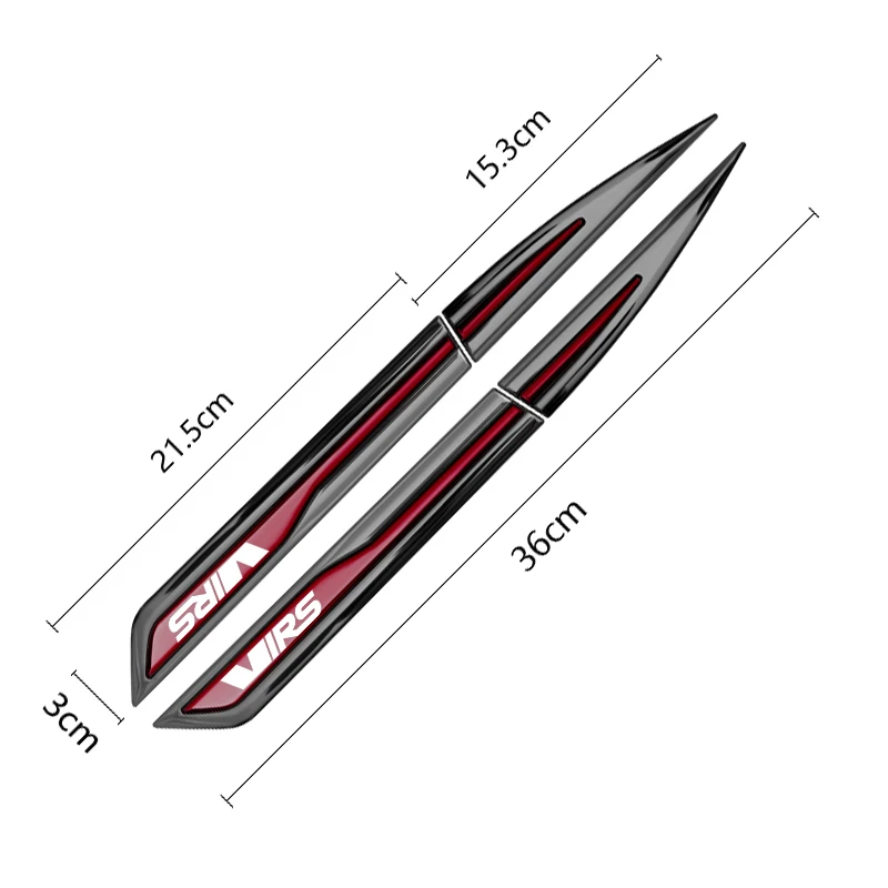 Autocollants en métal de ligne de taille de porte de voiture, Skoda Octavia Superb Vrs, emblème de voiture, autocollants d\'aile latérale,