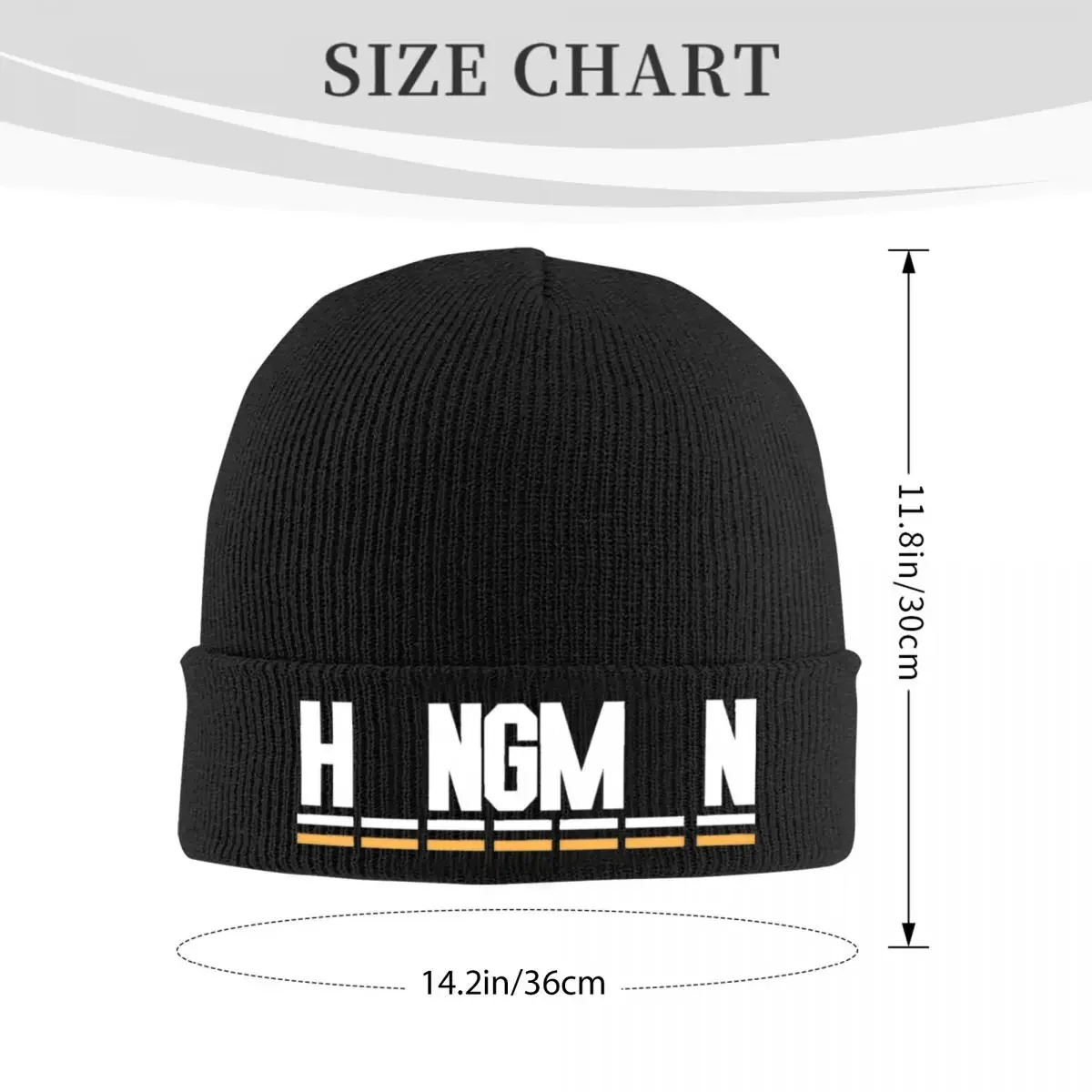 Hangman White And Yellow Hat Autumn Winter Skullies Beanies Warm Glen Caps Men Women Acrylic Knitted Caps