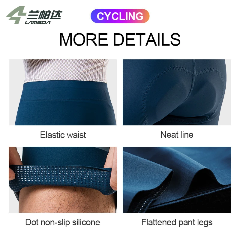 LAMEDA Summer Men\'s Cycling Shorts Mountain Road Cycling Pants Breathable Lightweight MTB Moisture Transferring Cycling Pants