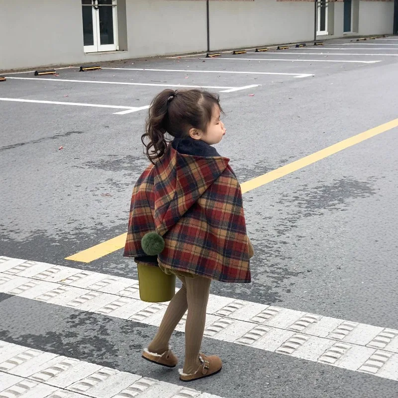 Thickened Woolen Cloak Thickened Warm Woolen Cloak Jacket Children Clothing Kids Winter Jacket Boys Puffer Jacket Сумка Женская