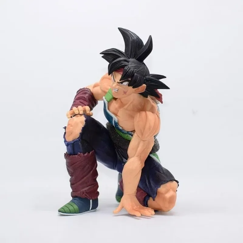 Dragon Ball Super Anime BWFC SMSP agachado Bardock Super Saiyan Figura Ornamento Coleção Presente