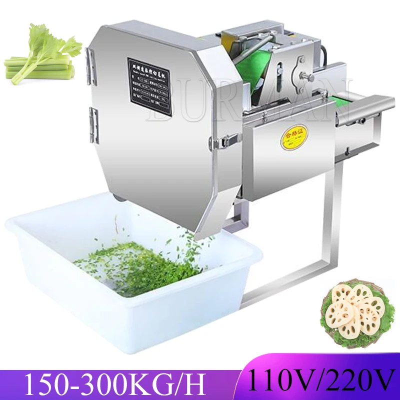 110 220V Multi-function   Automatic Vegetable Cutter Machine Commercial Electric Cucumber Carrot Slicer