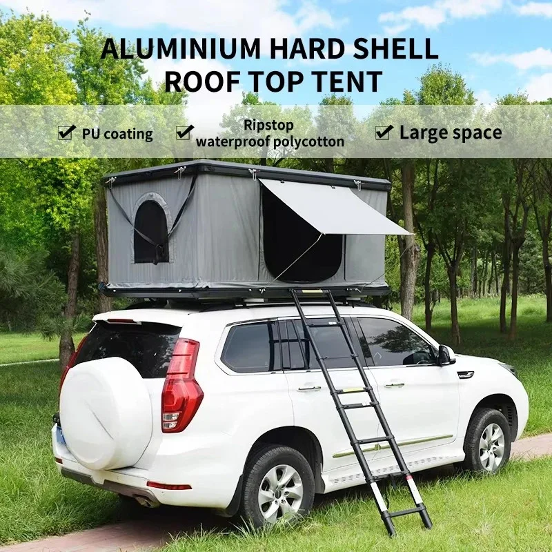 

One Person Can Completely Store and Close Top ABS Helicopter Semi-automatic Hydraulic Rod Roof Tent