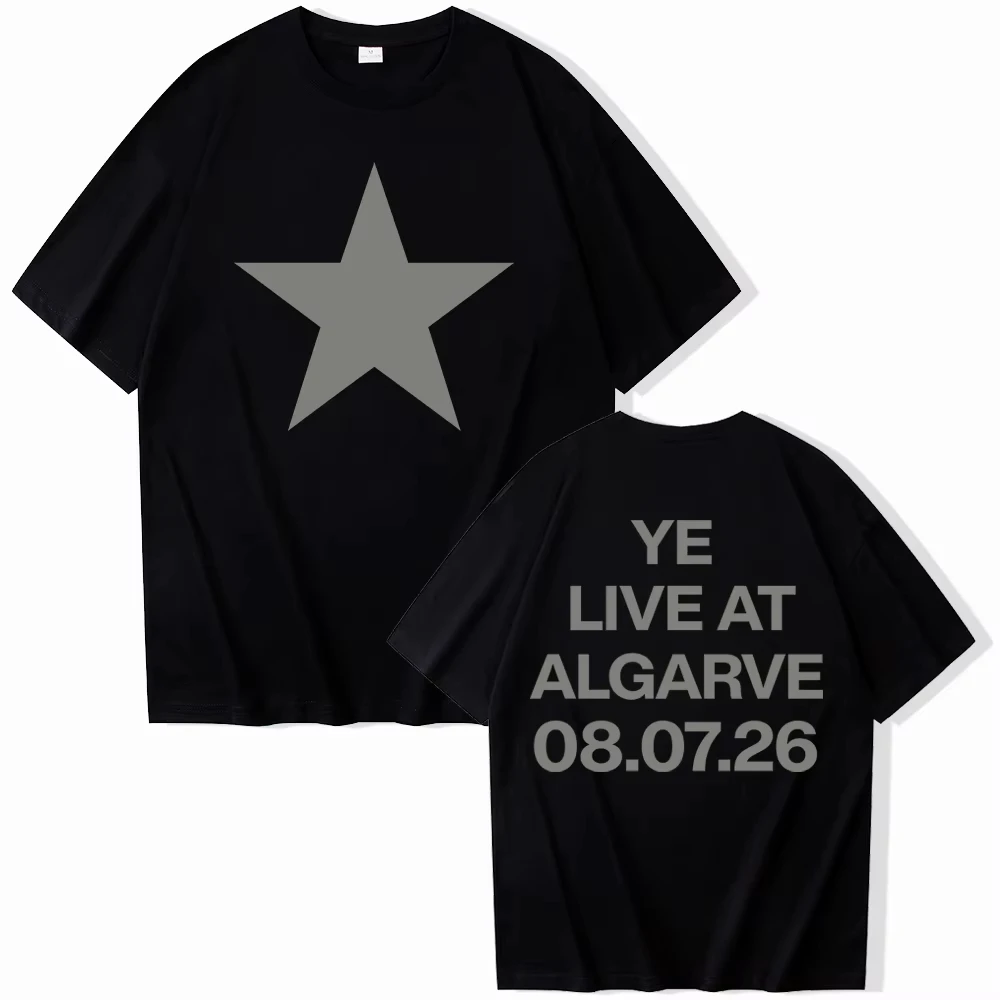 Kanye West Live in Algarve T-Shirt für Männer und Frauen, Harajuku Streetwear, Kurzarm Y2k Shirt, Luxus-Herrenbekleidung – Detail 7