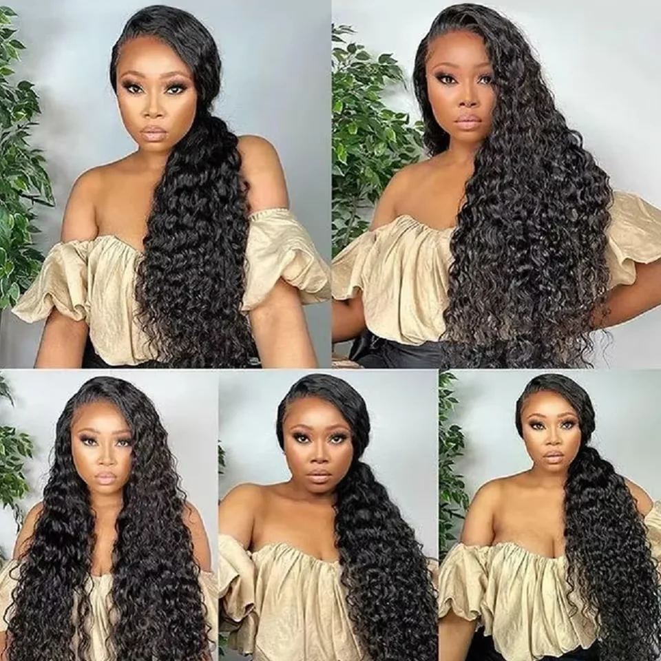 Water Wave Indian Raw Human Hair Bundles Weave 30 Inch 2 3 4 Bundles Deals Virgin Remy Hair Extension Women Hair Weft Weaving image 6
