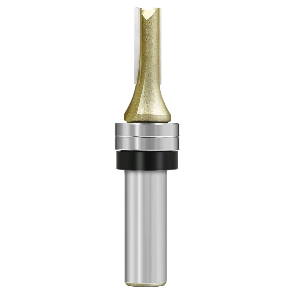 

Woodworking Router Bit with 12in Shank Designed for Flush Trimming and Milling Dual Blade Cutter for Clean and Precise Results
