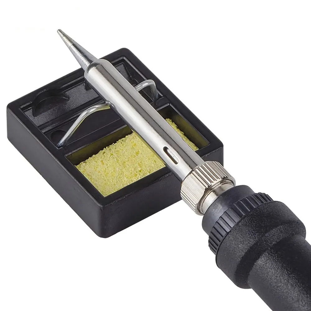 Mini Micarta Soldering Iron Stand Holder Welding Solder Soldering Stand With Clean Sponge