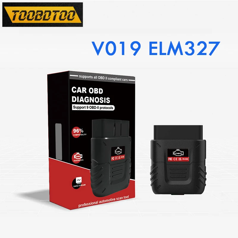 

V019 Car Diagnosis Tool Bluetooth 4.0 OBD2 Scanner Bluetooth-Compatible ELM327 Auto Fault Code Reader Detection Tool For Android