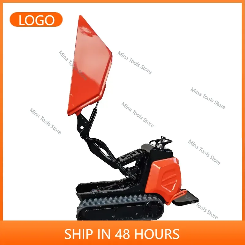 Chuangxin 2026 Mini Loader CE Certified 600kg Engine Mini Dump Truck Construction Mini Trolley Crawler Loader Type