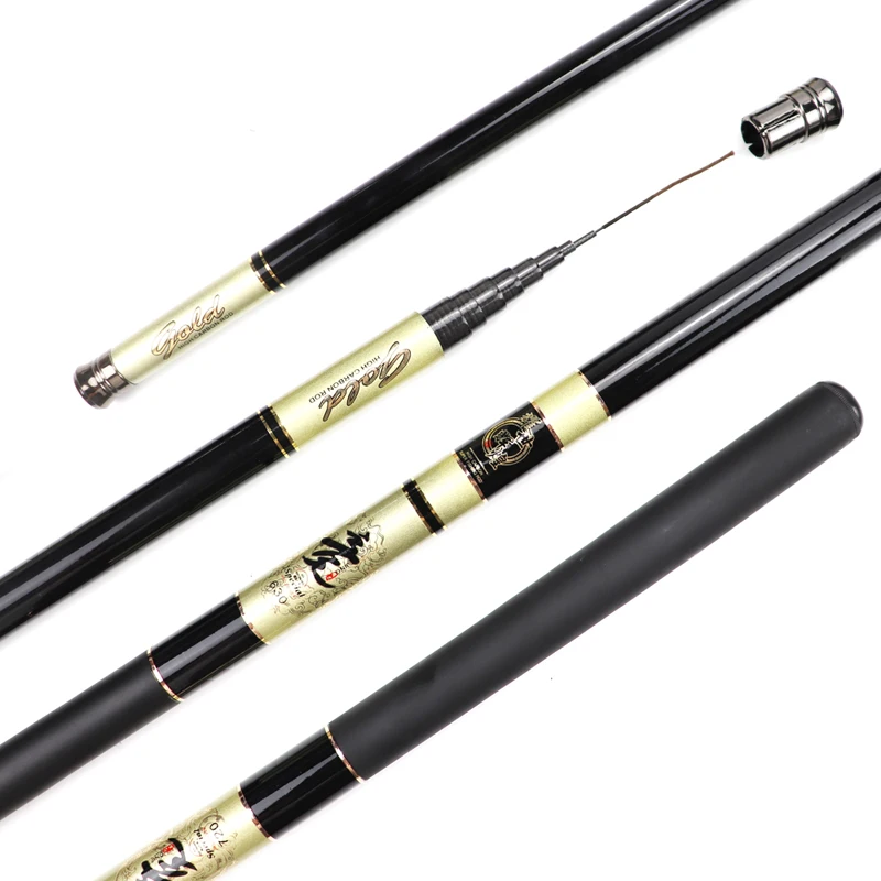 Fishing Pole Carbon Telescopic Fishing Rod Adjustable Fishing Gear Lightweight Fishing Equipment for Freshwater And Saltwater