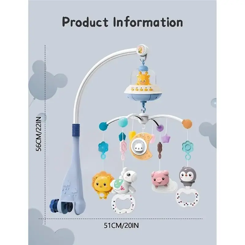 ミュージカルベビーベッドモバイル 新生児ベビーモバイル リモコン付きベビーベッド 新生児ベビーモバイル ベビーベッド