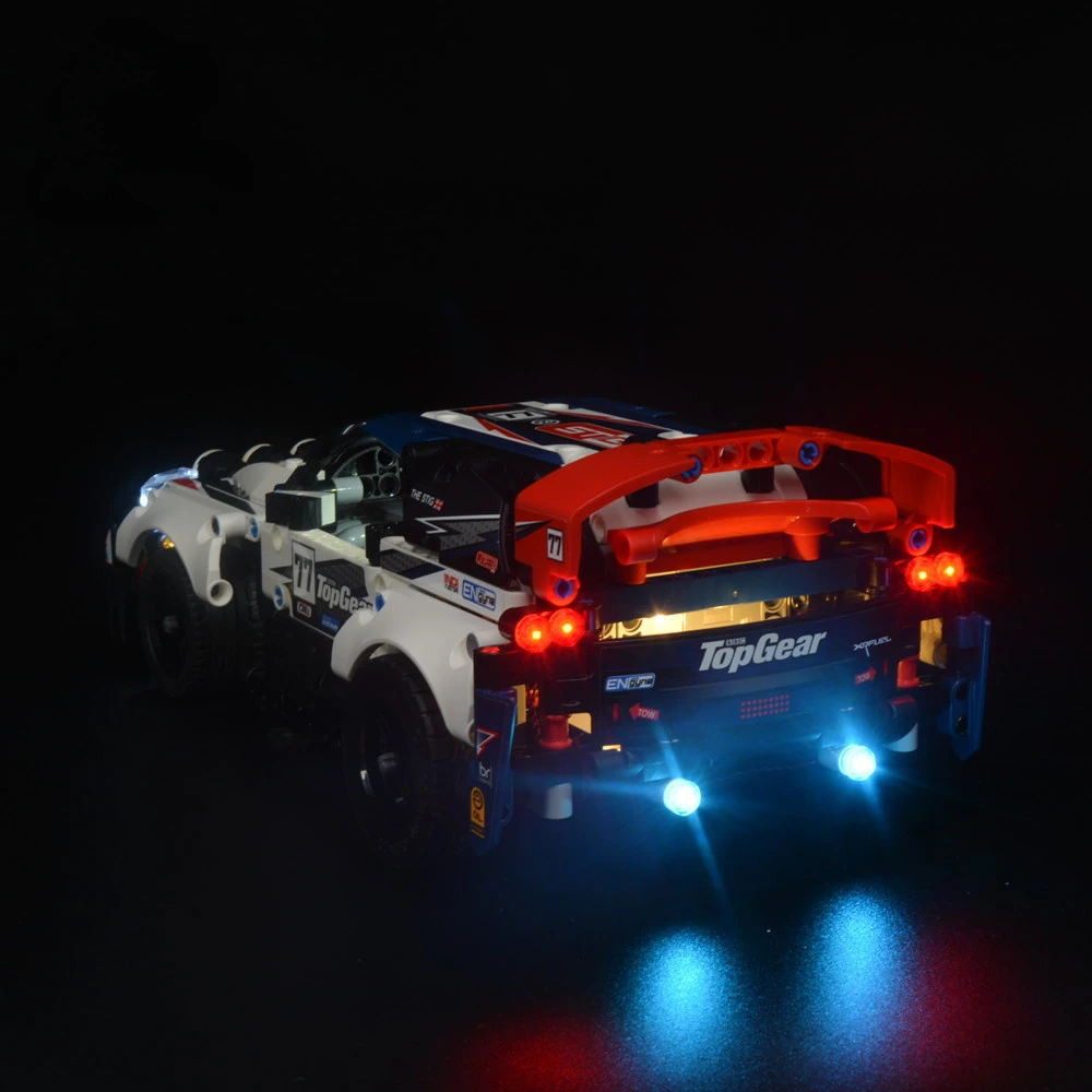 No Building Blocks Lamp Lighting for App-Controlled Top Gear Rally Car 42109 DIY Toys Gift Only Lighting Set