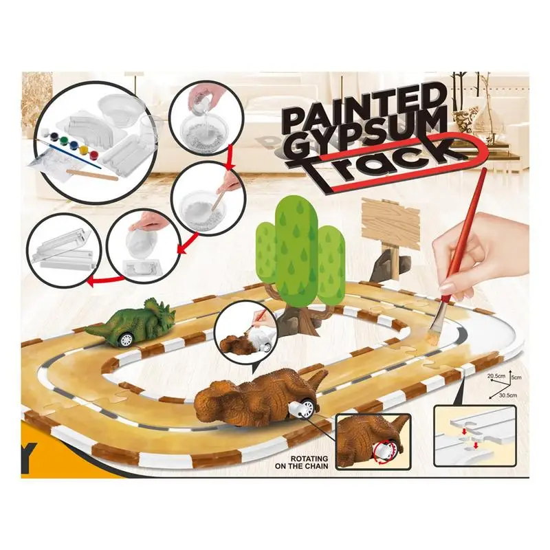 Kids Paint Track Toy Painting Kit Track Play Set Rail Set For Kids Smooth Vivid And Creative Painting Track Toy Gift For Birthda