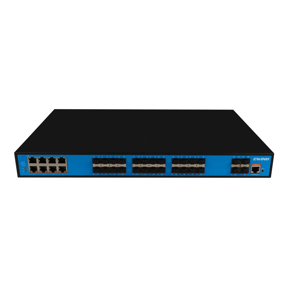 

Управляемый коммутатор Ethernet 10G Uplink Layer 3 с 8 портами RJ45 10/100/1000 м и 24 слотом волокна SFP 1000 м и 4 1/2.5/10G SFP + слот