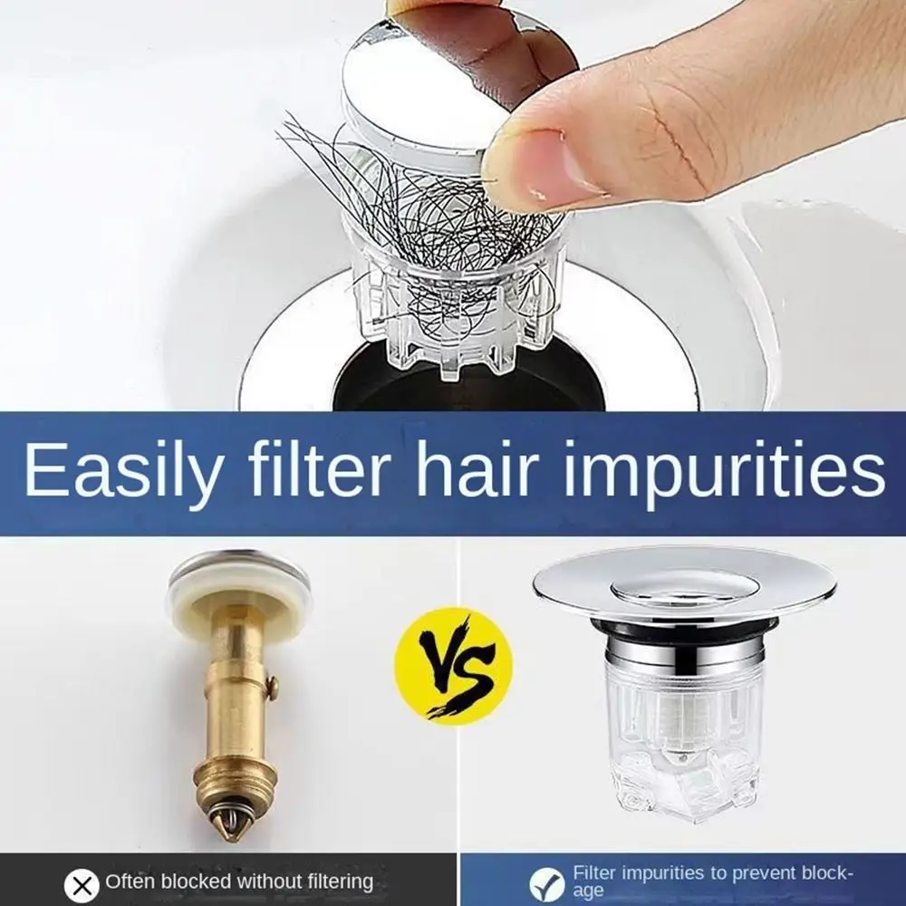 샤워 싱크대 채반 워시 대야 플러그 욕조 스토퍼 팝업 바운스 코어 대야 드레인 필터, 욕실 싱크 플러그 대야 용수철 코어