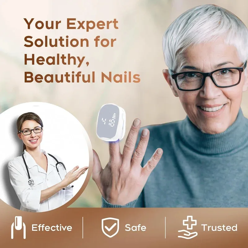 Urządzenie do usuwania grzybicy paznokci, maszyna do czyszczenia paznokci u stóp, skuteczna terapia paznokci, przenośne, na zmieniające kolor, pogrubione paznokcie u stóp.