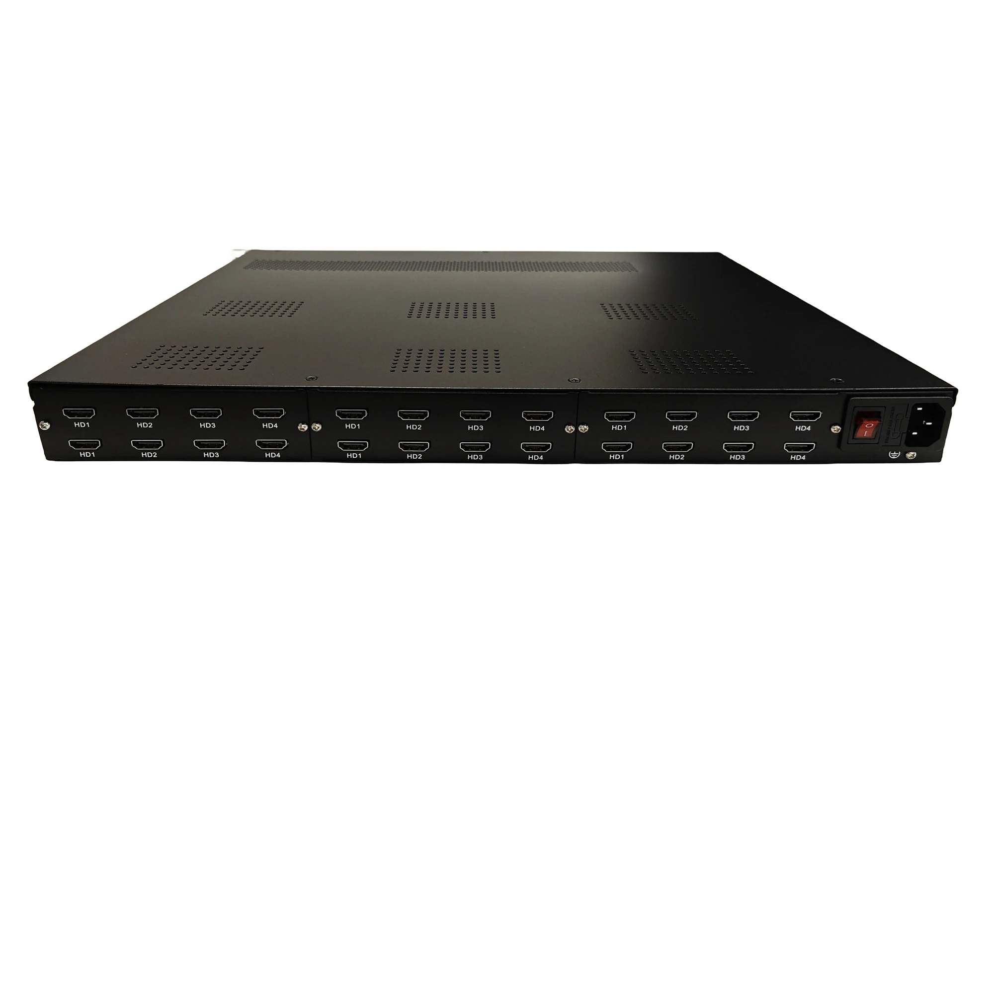 24 16 12 8 Modulador codificador de audio/vídeo multicanal HD a RF H264 IP ASI a RF DVB-T DVB-C ATSC ISDBT Modulador