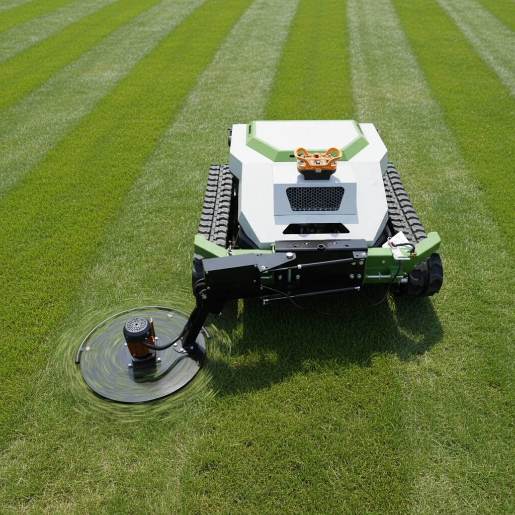 

Настраиваемая на радиоуправлении гусеничная газонокосилка для сельского хозяйства, высокоэффективная, хит продаж