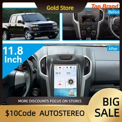 Carplay Android For Chevrolet S10 For ISUZU D-MAX Tesla Style Car Multimedia Player Auto Radio Navigation Head Unit Satnav