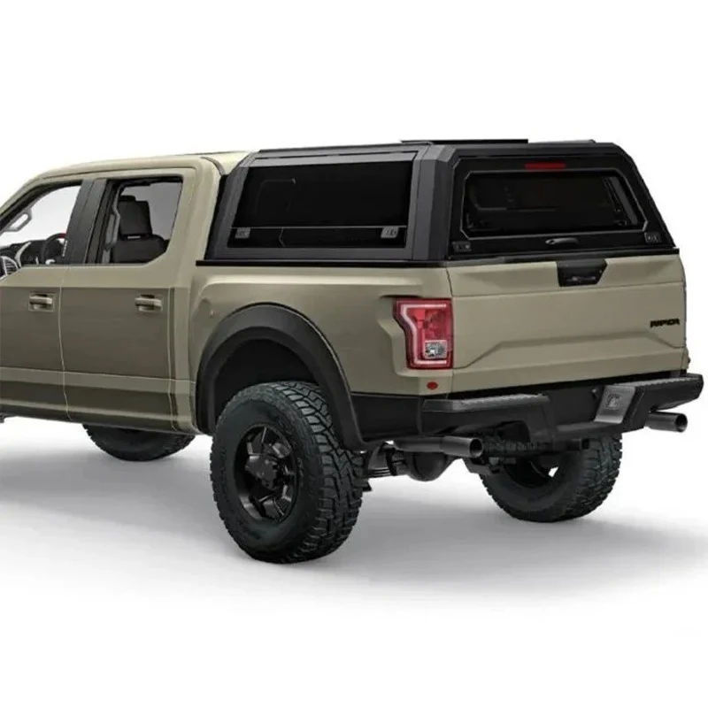 Pickup 4x4 Waterproof 8 FT Steel Pick Up Hardtop Truck Canopy Topper Camper - Image 3