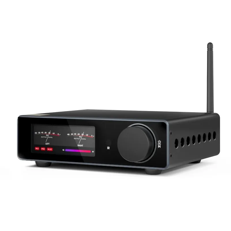 Audio A80 TPA3255 Bluetooth DAC Stereo PFFB Power Amplifier 300Wx2 Class D 2.0 Hi-Res Digital Amp with TRS OPT USB Input