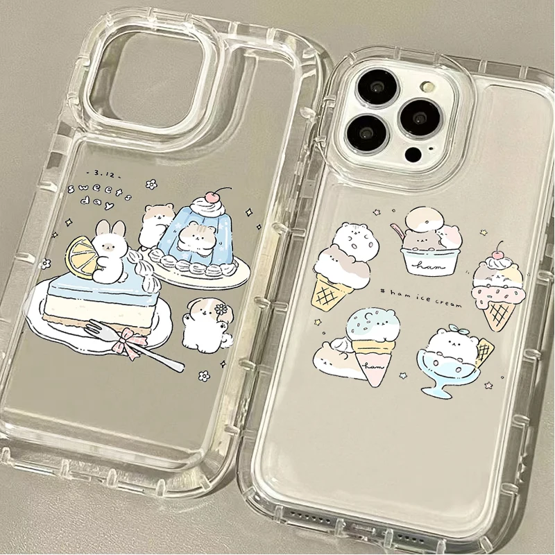 Cartoon Jelly Animals Case for Xiaomi 13T 12T 14 13 12 Pro 10 11 Lite 5G NE POCO X6 X5 X4 GT X3 NFC F3 F4 F5 F6 Pro M5S Cover