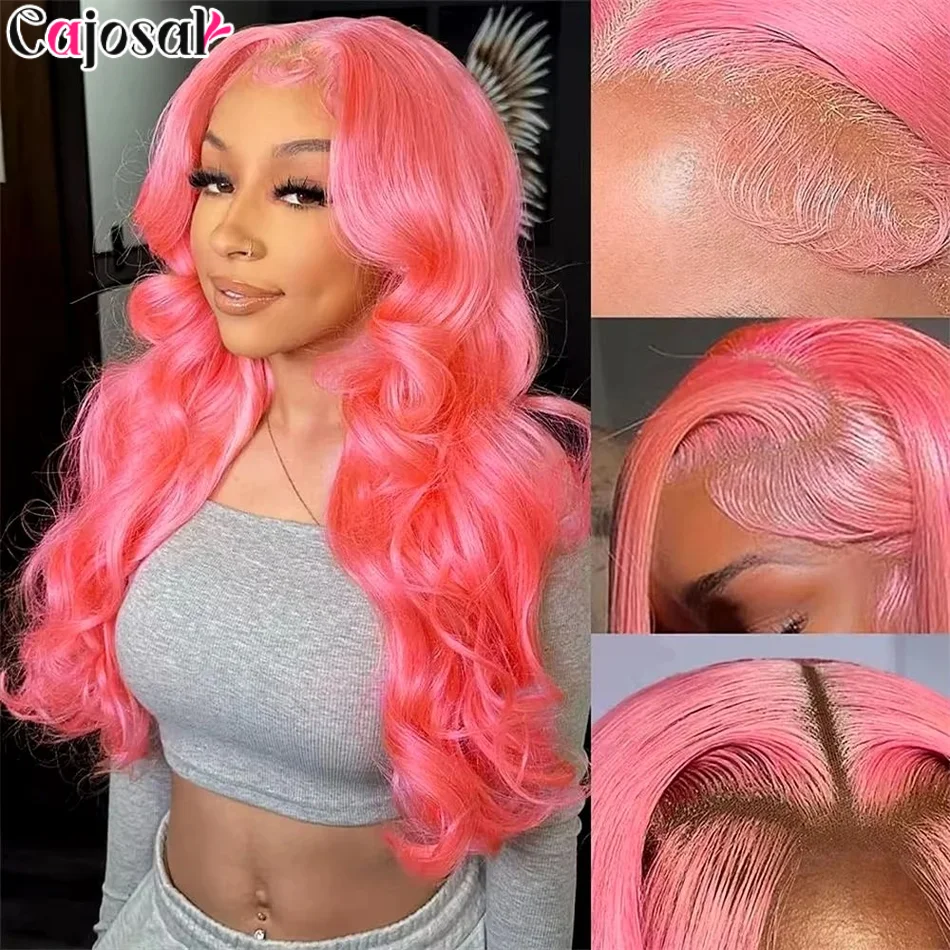 الوردي 250% الجسم موجة 30 32 بوصة 13x4 13x6 HD الدانتيل الباروكة الأمامية الغراء الدانتيل شعر مستعار أمامي للنساء قبل قطعها شفافة Colorebrazil #4