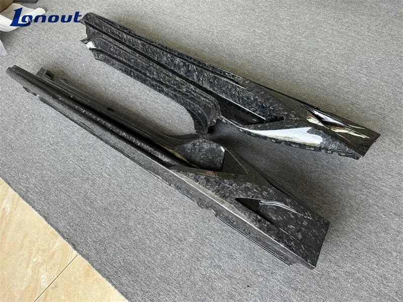 For Lamborghini LP610 LP580 Upgrading Side Skirts to Track Version with Forged Carbon Fiber Side Skirts Side Bumper Edge