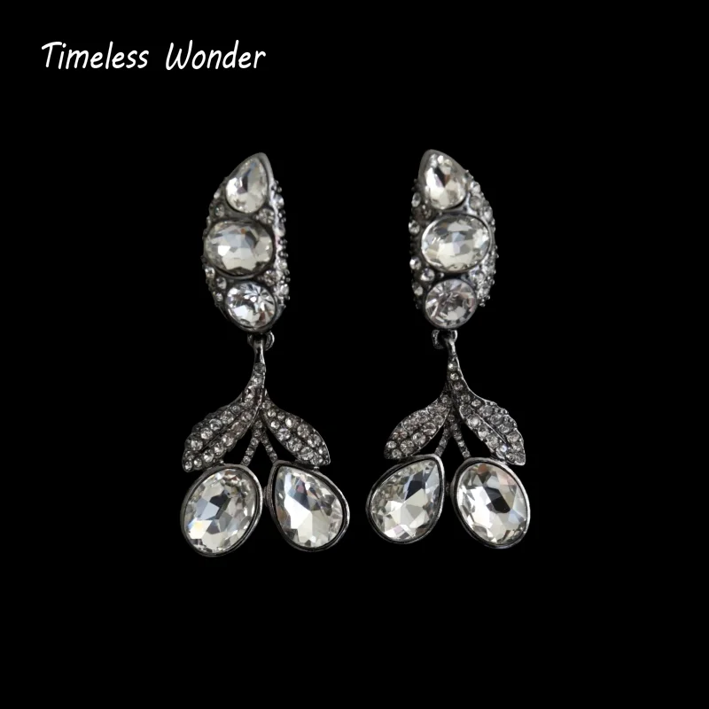 

Timeless Wonder Fancy Zircon Geo Cherry Stud Earrings Women Designer Jewelry Luxury Gift Top Trendy Classy Simple Neat 5133