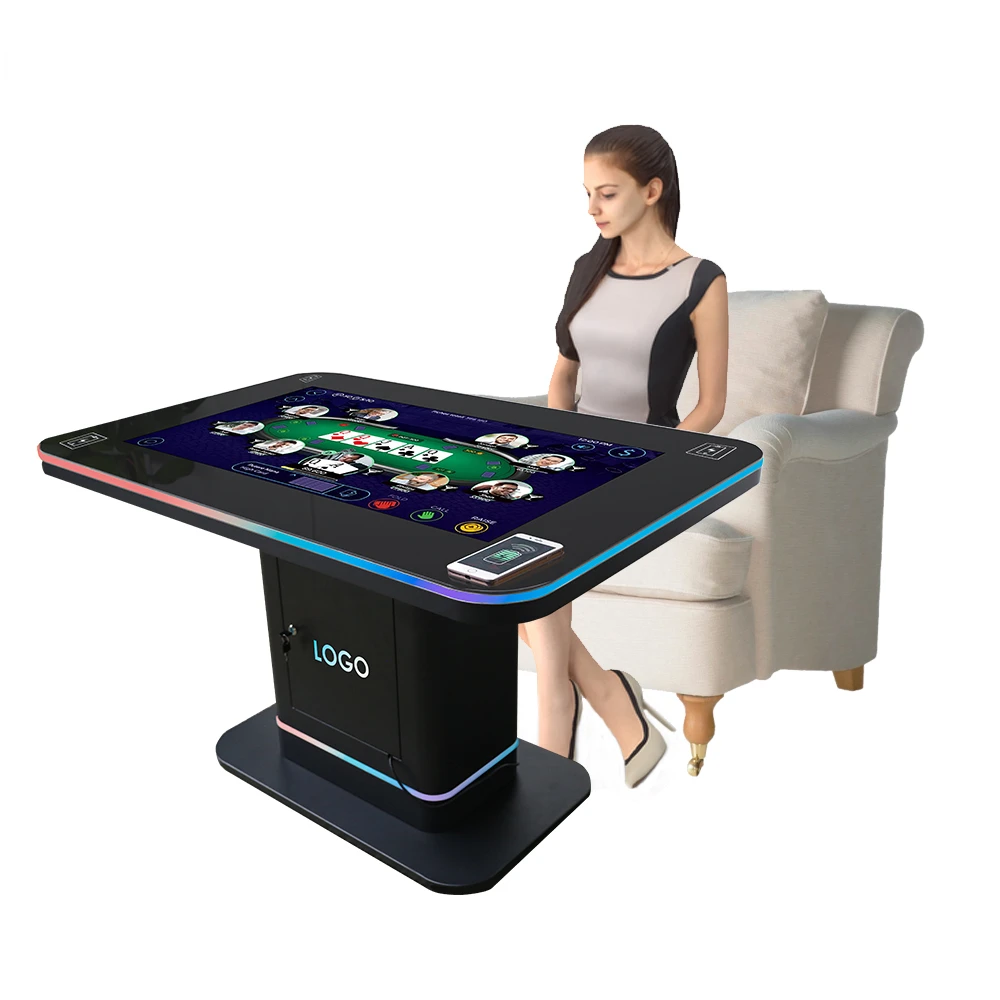 Mesa de varios tamaños con pantalla táctil interactiva, impermeable, Con dispensador de monedas, para restaurante, cafetería, Android, Windows, 4k