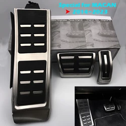 DEE Car Antiskid Pedal Cover for Porsche Macan 2014~2023 Automatic Accelerator Brake Footrest Refit Pad Decorative Accessories