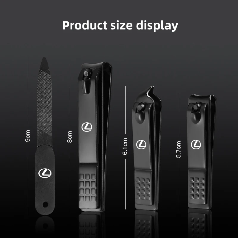 4 قطعة شعار السيارة مسمار المقص مسمار المتقلب الصلب مانيكير أدوات العناية لكزس IS200 UX250h IS250 GS300 UX RX350 LX570 LX600 GX470