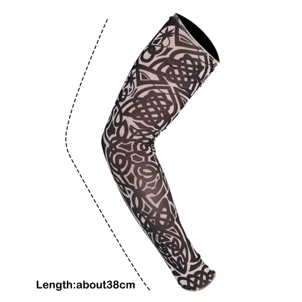 Unisex Flower Arm Sleeves Sportswear Elastic Ice Cuff Tattoo Arm Sleeves Outdoors