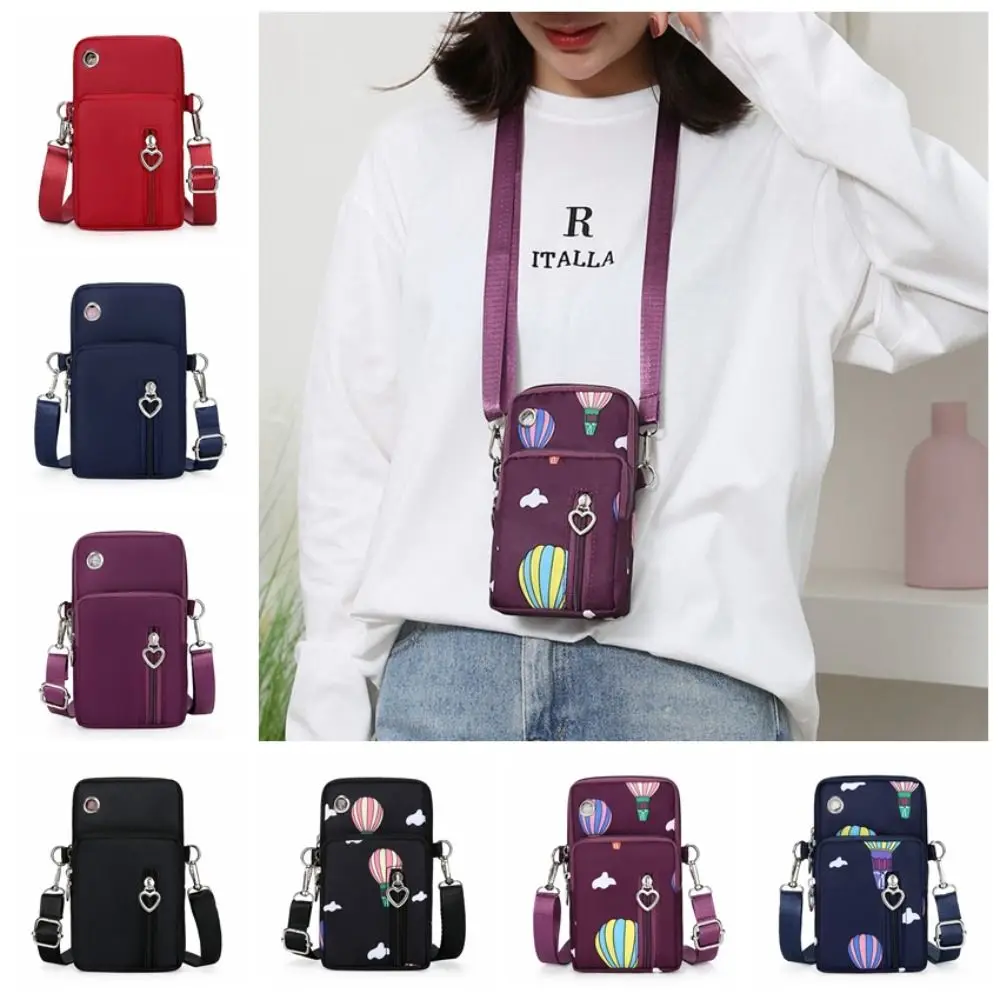 

Nylon Hanging Neck Coin Purse Shoulder Bag Crossbody Mobile Phone Bag Hanging Neck INS Mini Small Crossbody Bag