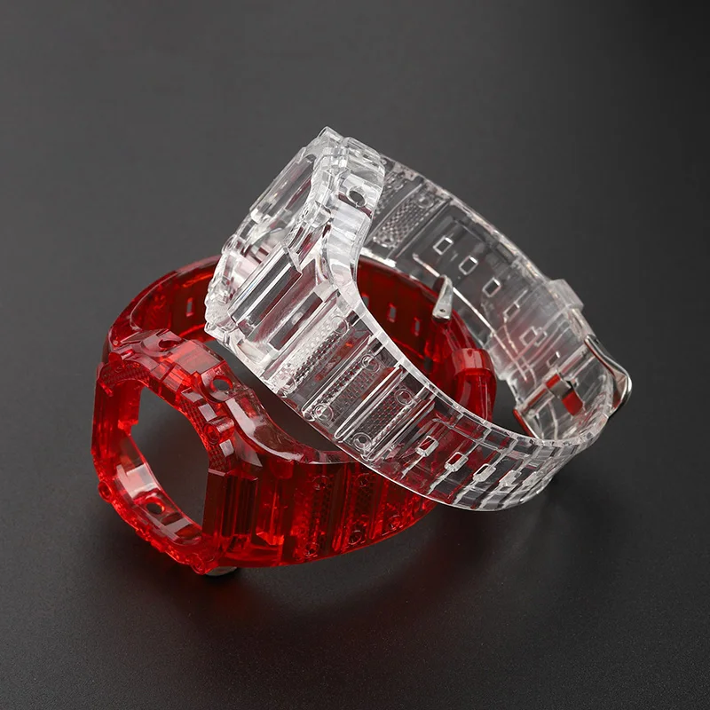 Dw5600 โปร่งใสสายยาง BEZEL สําหรับ Casio G-SHOCK DW-5600 GW-M5610 TPU กีฬากันน้ําเปลี่ยนนาฬิกาป้องกันกรณี