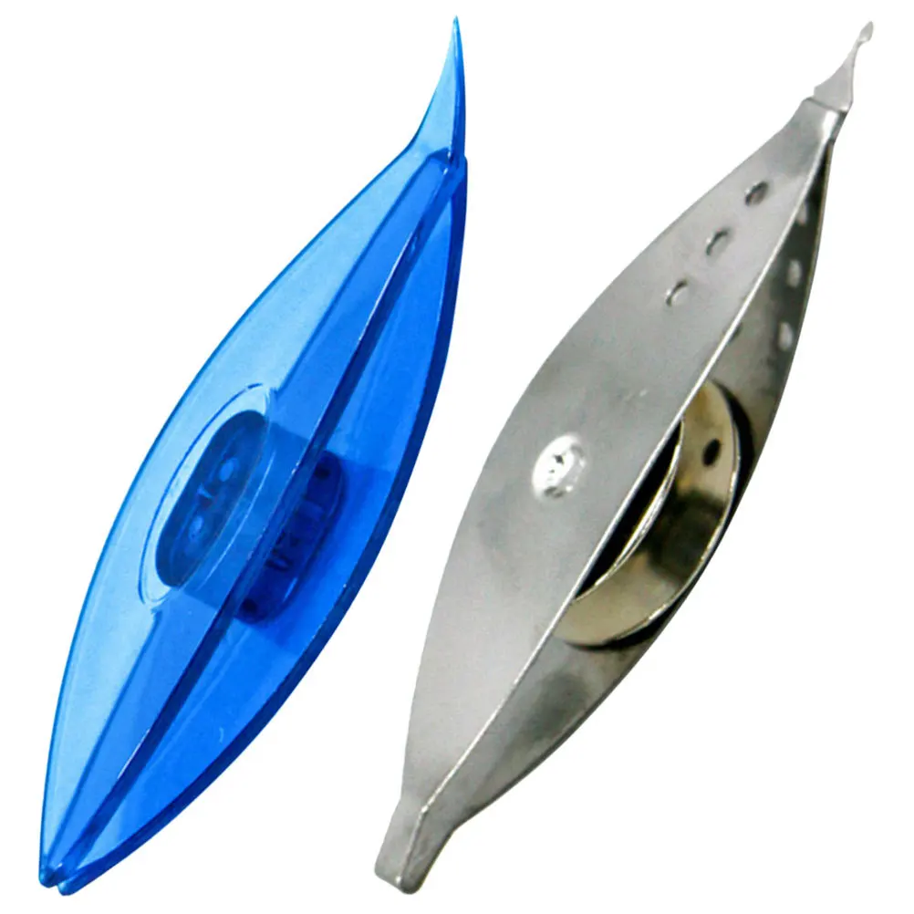 2 قطعة مكوكات الوشم البلاستيك أدوات الحياكة المعدنية لسترة وشاح قبعة قفازات DIY بها بنفسك النسيج صياغة تصميم مدمج خفيف الوزن