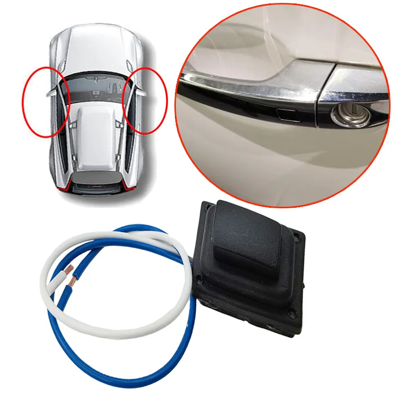 Front Door Chrome Exterior Door Handle Small Button Switch 82661d3710 For Hyundai Tucson 2015-2020