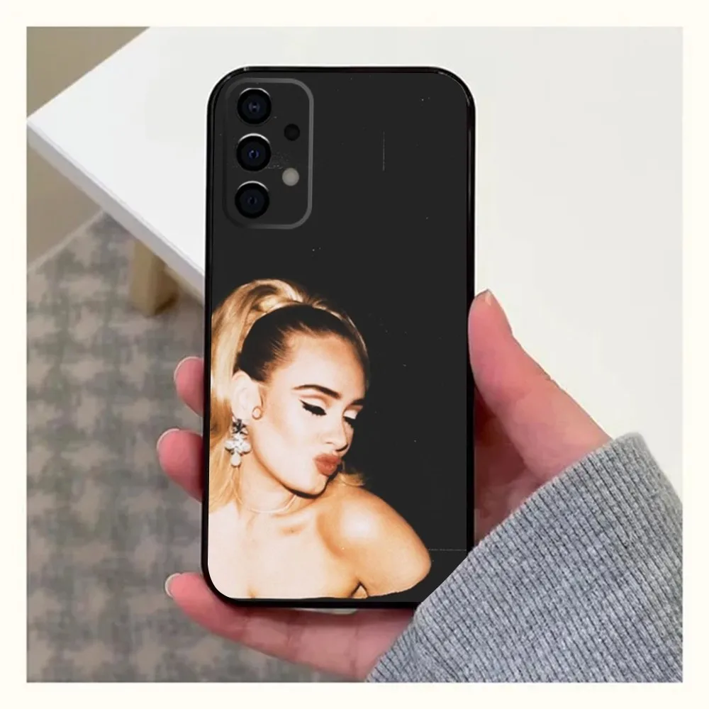 Singer A-Adele Phone Case For Samsung Galaxy A13,A21s,A22,A31,A32,A52,A53,A71,A80,A91 Soft Black Cover