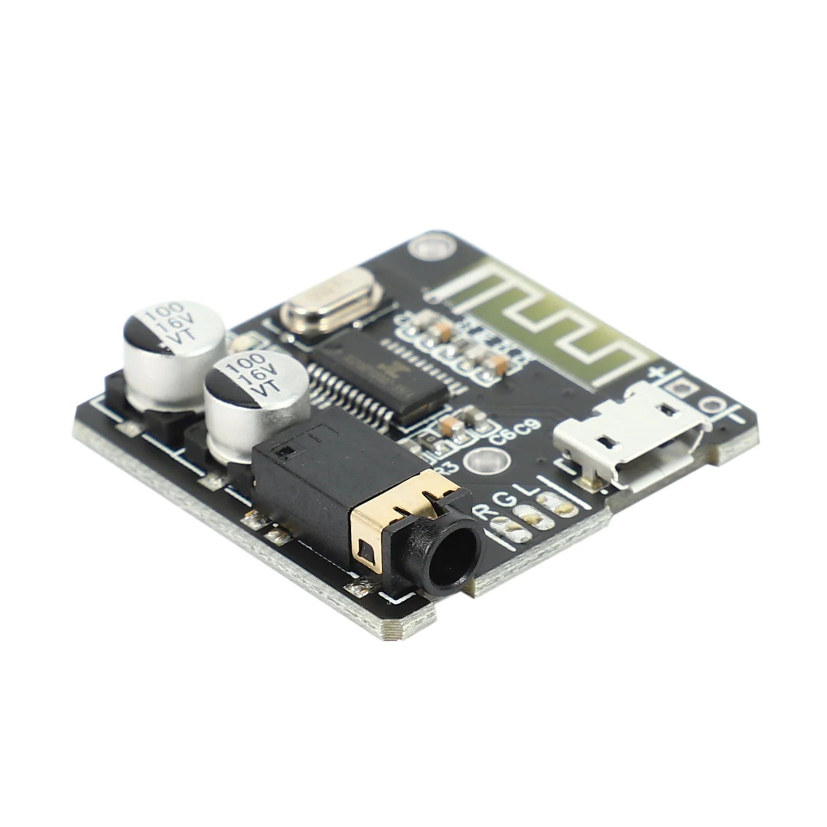 6 Stuks VHM-314 V.20 Bluetooth Audio Ontvanger Board Bluetooth 5.0 Mp3 Lossless Decoder Board Met Lithium Batterij Opladen