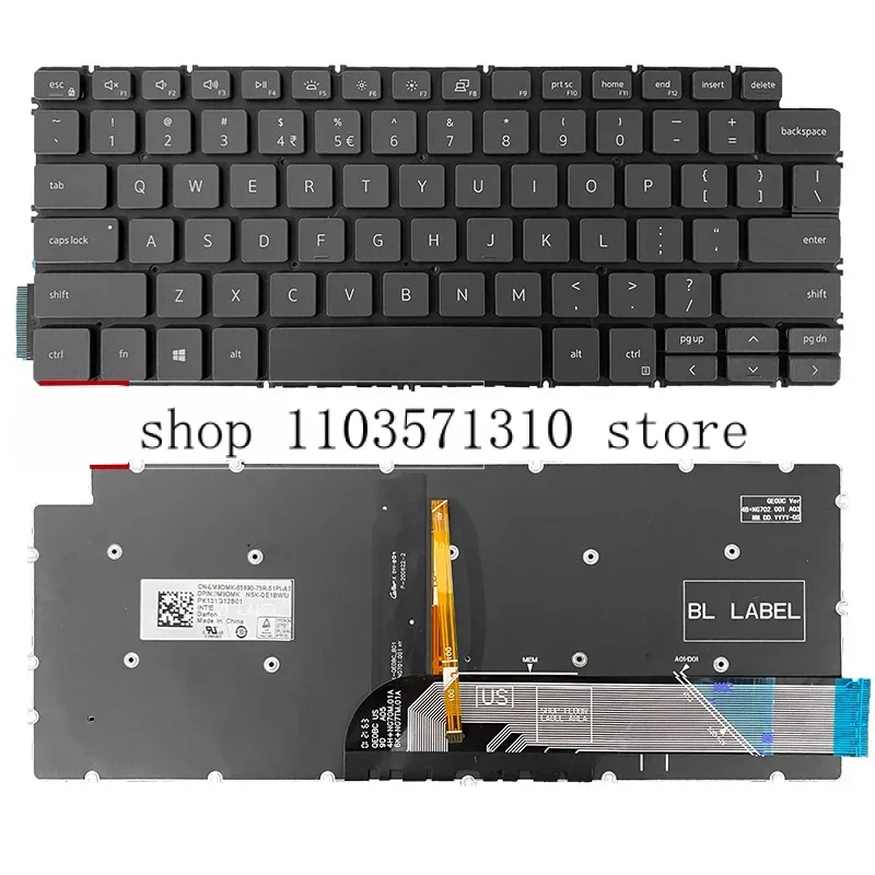 New ORIGINAL Laptop Keyboard For DELL Inspiron 7300 7306 7405 2-in-1