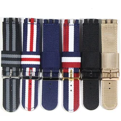 Nylon Watchband for Swatch Strap Buckle For SWATCH Fabric Canvas Watch band 17mm 19mm 20mm Watch Strap accessories