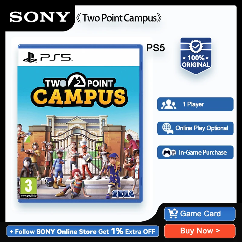 Sony PlayStation 5 Game-Two Point Campus- PS5 Game Deals for Platform PlayStation5