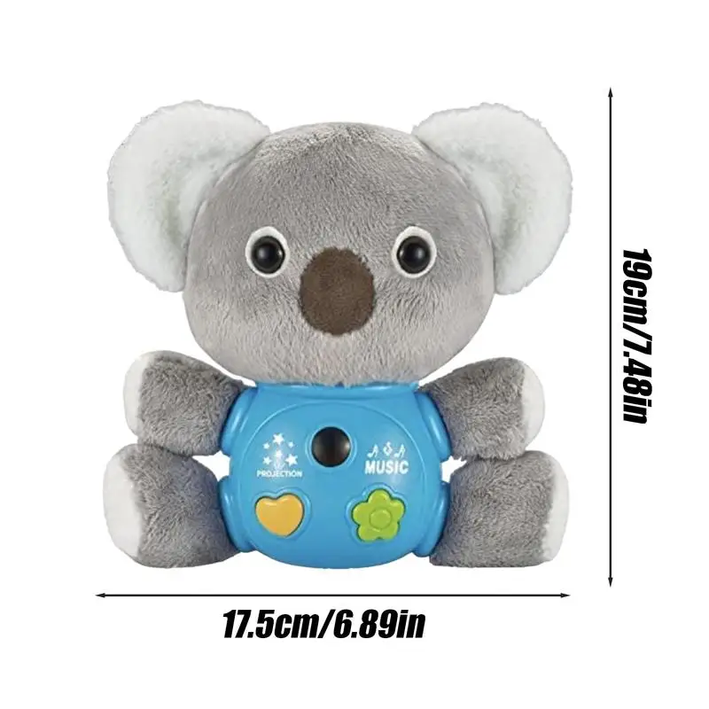 Koala Respirazione Peluche Lenitivo Figura Giocattoli Con Musica Morbido Per La Pelle Del Sonno Amico Dormire Peluche Per I Bambini