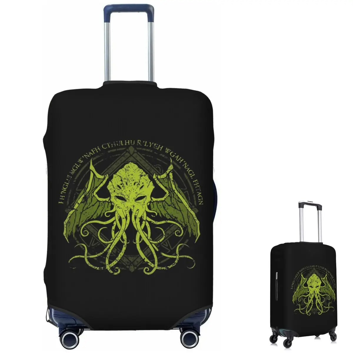 Cthulhu Monster Fantasy Ar غطاء حقيبة حماية مرن لرحلة الأمتعة يغطي لمدة 18-32 بوصة
