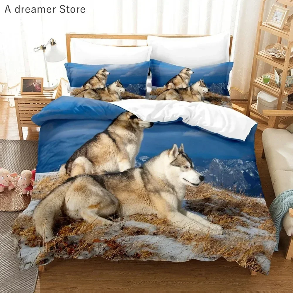 

3D Animals Bedding Set Lovely Dog Bedding Set Single Twin Double Queen King Cal King Size Bed Linen Set
