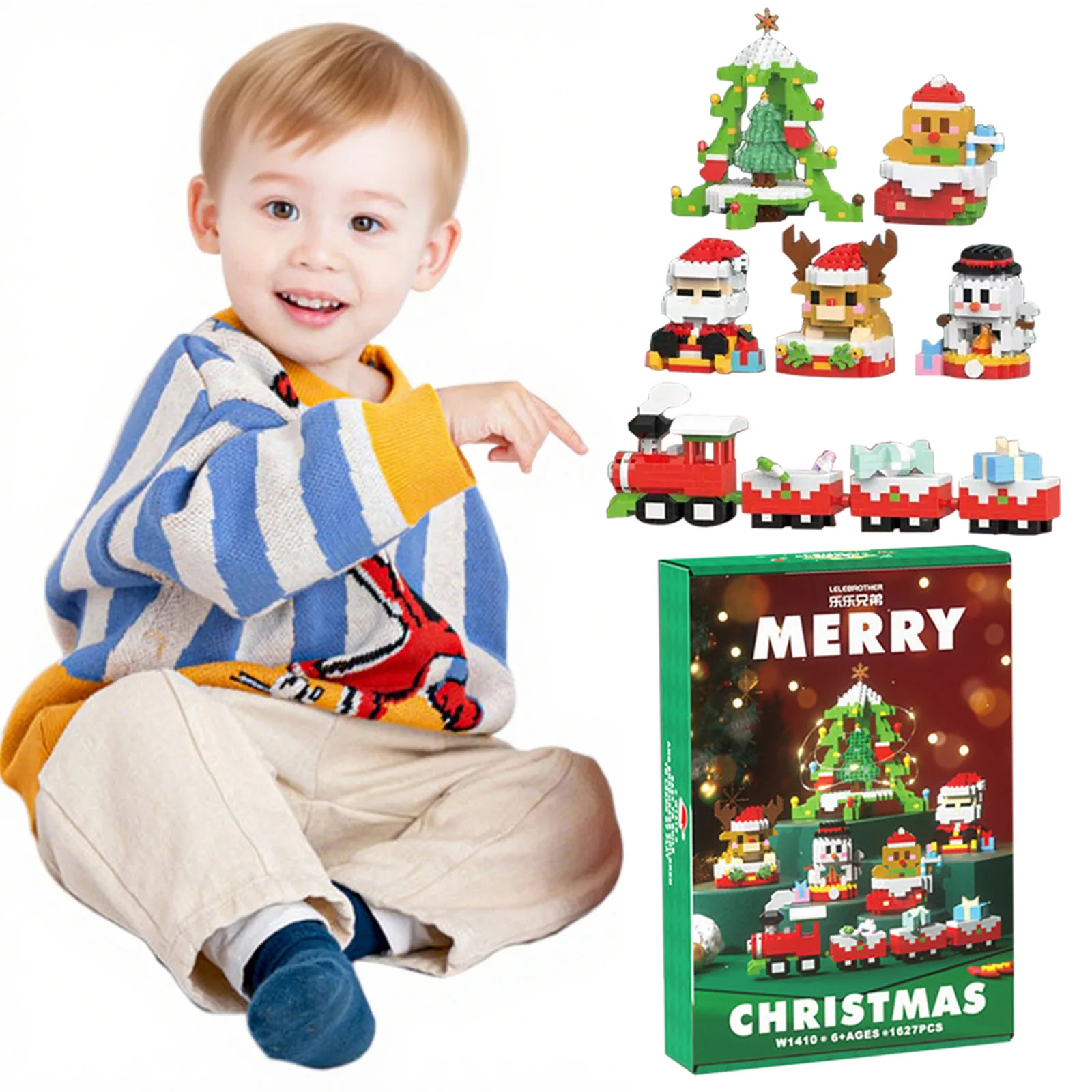 Christmas Building Block Toys Mini Building Figures Christmas Micro Blocks For Christmas Stocking Stuffers Xmas Parties Gifts