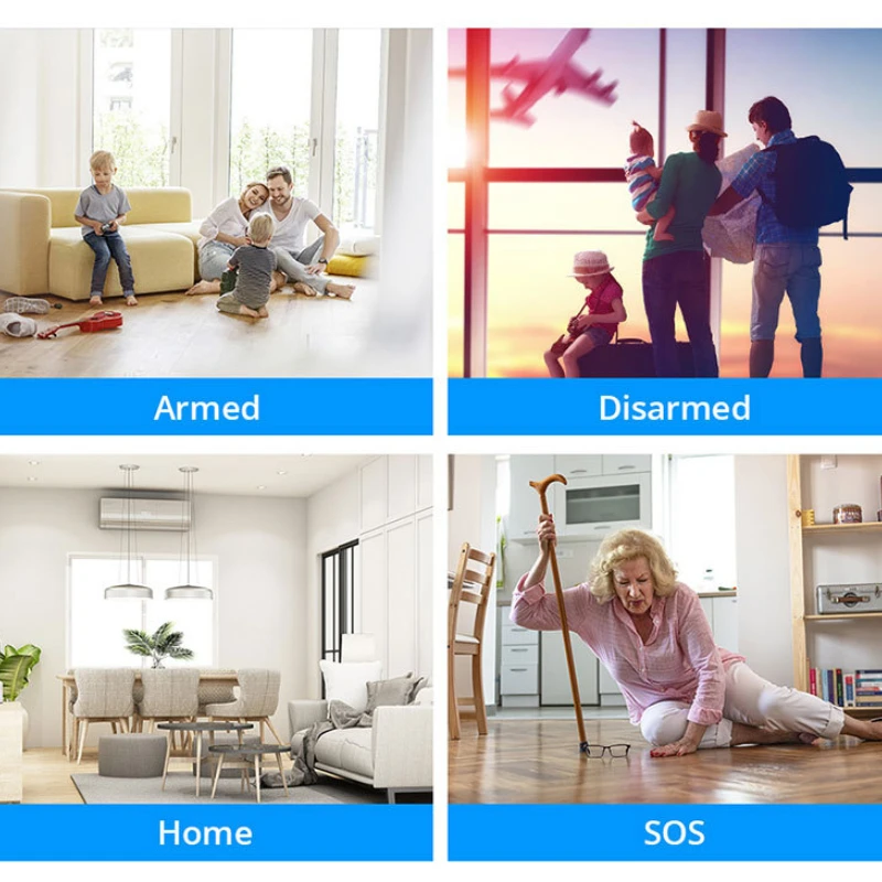 Nuovo allarme sirena intelligente Tuya WiFi 110dB |   Allarme di sicurezza wireless impermeabile IP65 con controllo vocale Alexa/Google Home