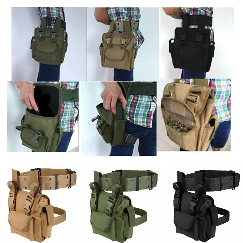 NEW Tactical Drop Leg Pack Waist Bag Waterproof Quick Release Utility Pouch Military Tool Pack Hunting Hiking